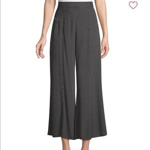 Free people polka dot cropped wide-leg pants